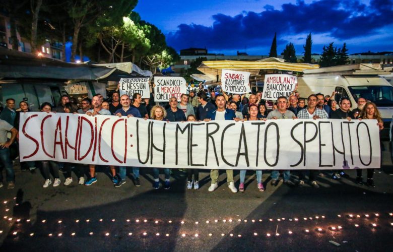 assidea protesta ambulanti mercato scandicci