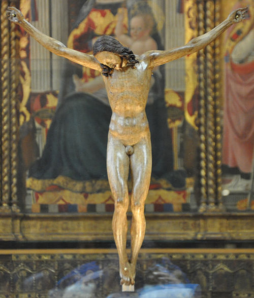 Anonimo, Crocifisso Gallino, fine XV secolo, Firenze, Museo del Bargello.